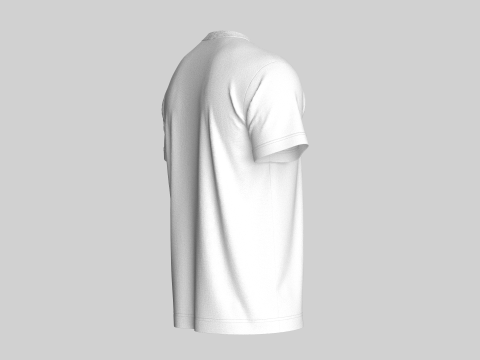 T-Shirt With Print 3D-Modell