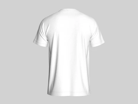 T-Shirt With Print 3D Model