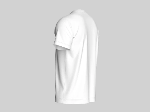 T-Shirt With Print 3D Model