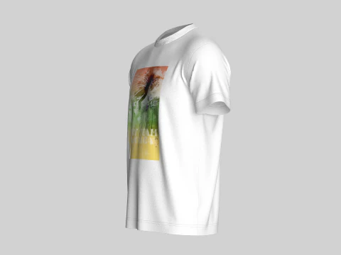 T-Shirt With Print 3D Model