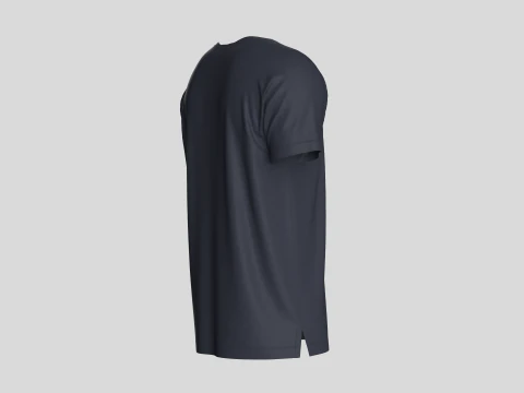 T-Shirt With Button 3D Model