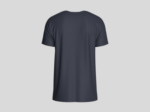 T-Shirt With Button 3D Model