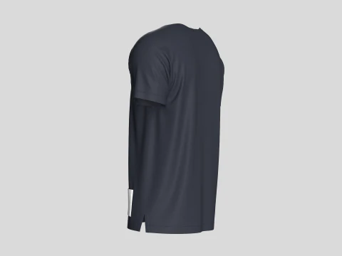 T-Shirt With Button 3D Model
