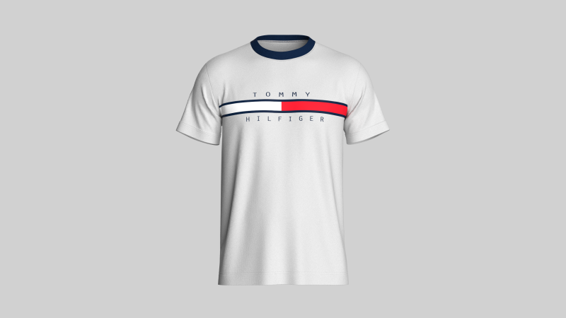 Tommy Hilfiger T-Shirt 3D Model .c4d .max .obj .3ds .fbx .stl .blend 