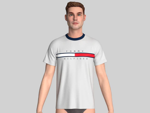 Tommy Hilfiger T-Shirt 3D Model