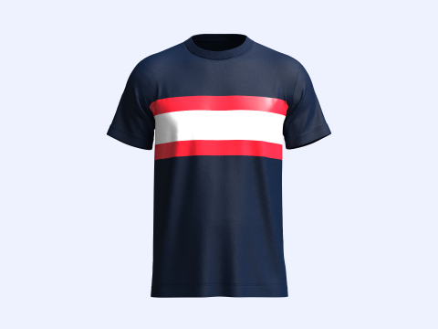Tommy Hilfiger Stripe T-Shirt 3D 模型