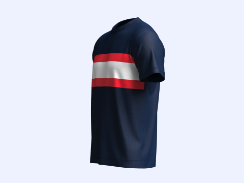 Tommy Hilfiger Stripe T-Shirt 3D Model