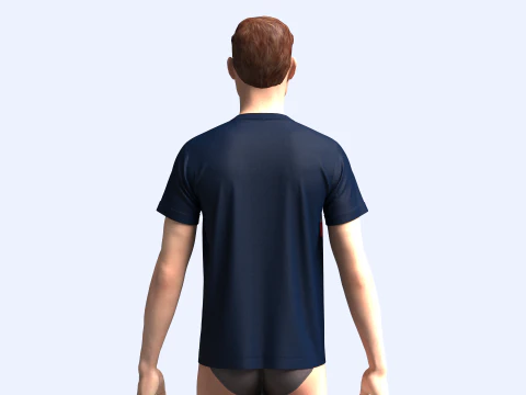 Tommy Hilfiger Stripe T-Shirt 3D Model