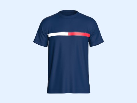 Tommy Hilfiger Blue T-Shirt 3D Model