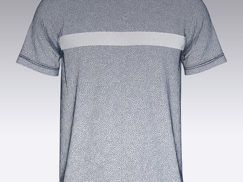 Tommy Hilfiger Blue T-Shirt Model 3D