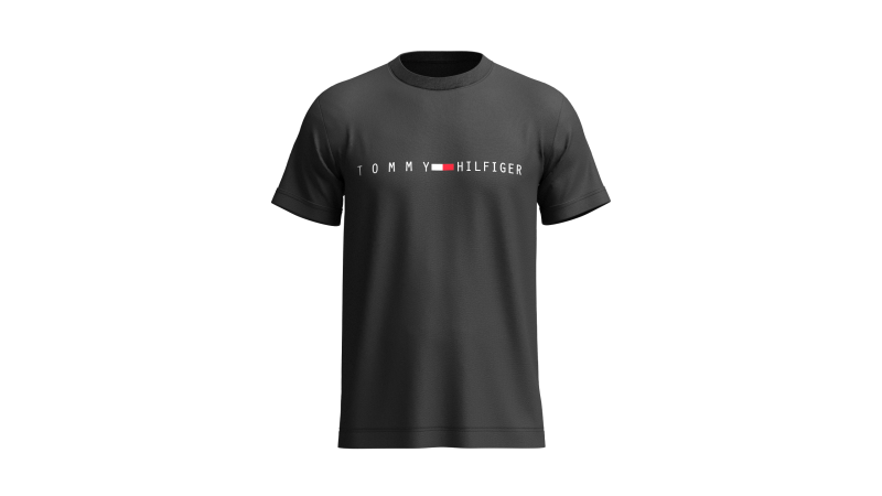 Tommy Hilfiger Black T-Shirt Model 3D .c4d .max .obj .3ds .fbx .stl .blend 