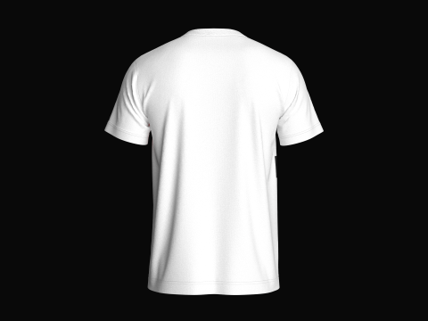 Tommy Hilfiger White T-Shirt 3D Model
