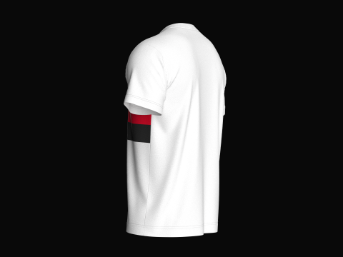 Tommy Hilfiger White T-Shirt 3D Model