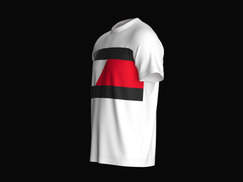 Tommy Hilfiger White T-Shirt 3D Model