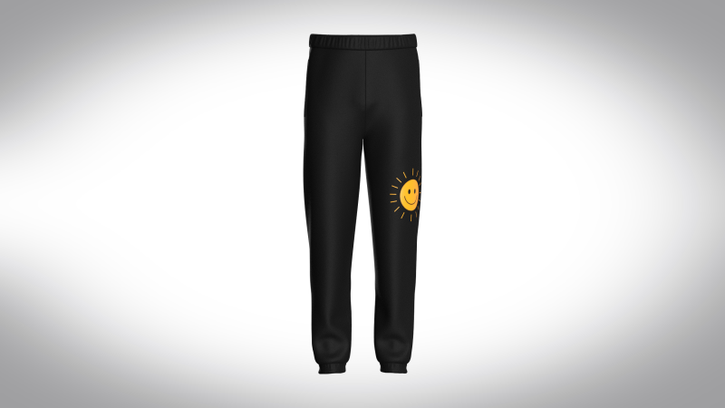 Black Jogger With Sun 3D Model .c4d .max .obj .3ds .fbx .stl .blend 