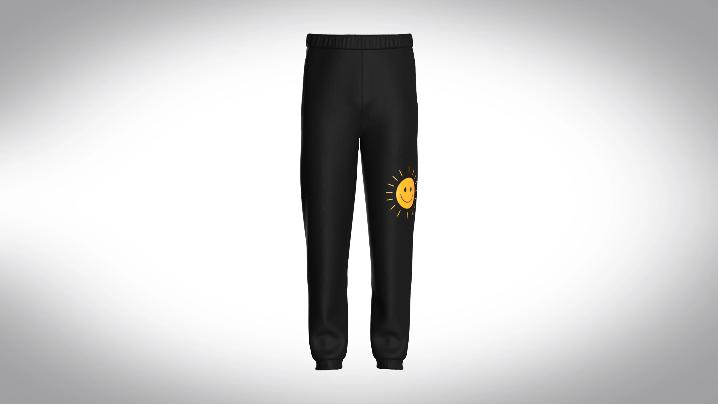 Jogger Preto Com Sol Modelo 3D .c4d .max .obj .3ds .fbx .stl .blend 