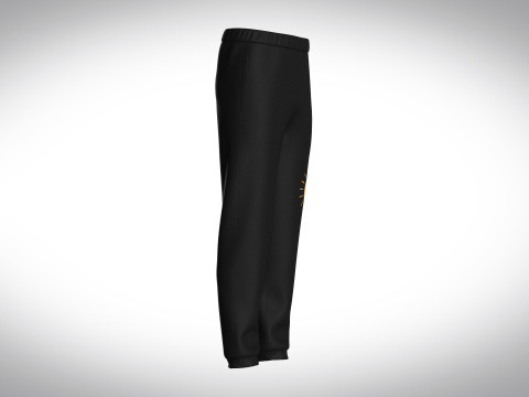Black Jogger With Sun 3D Model