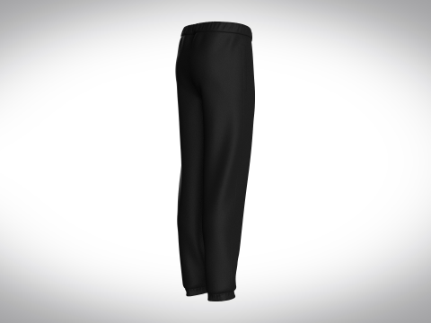 Black Jogger With Sun 3D Model