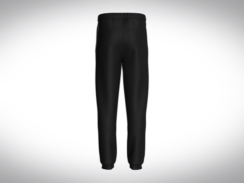 Black Jogger With Sun 3D Model