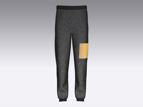Black Jogger With Sun 3D Model