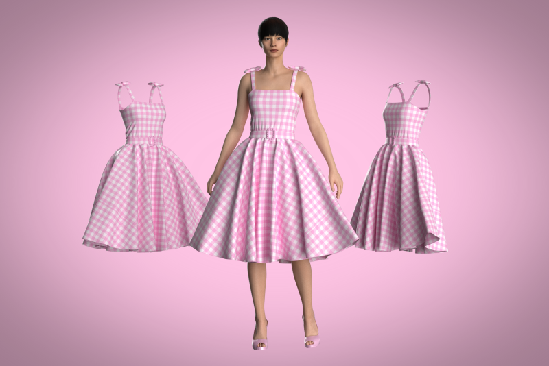 Barbie Dress 3Dモデル .c4d .max .obj .3ds .fbx .stl .blend 
