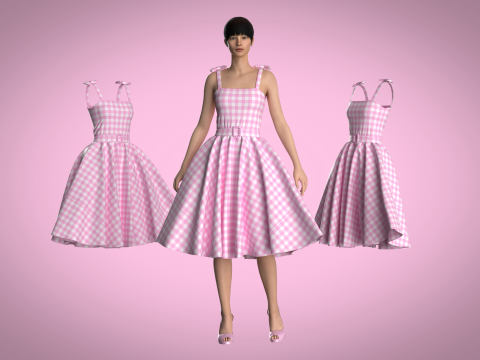 Barbie Dress Model 3D