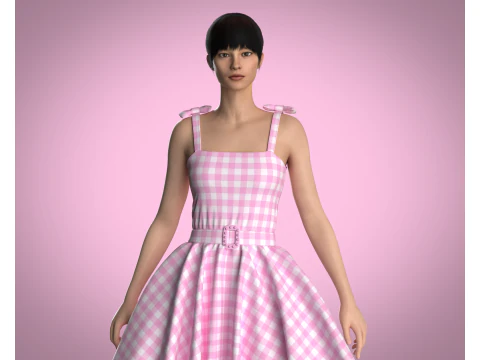 Barbie Dress 3D Model