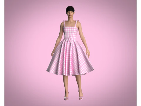 Barbie Dress 3D Model