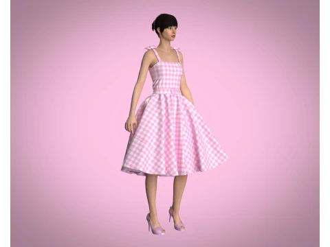 Barbie Dress 3D Model