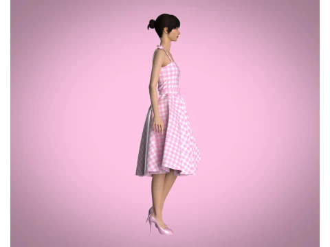 Barbie Dress 3D Model