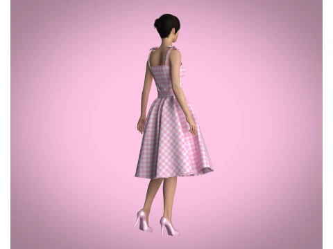 Barbie Dress 3D Model