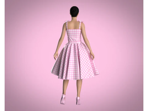 Barbie Dress 3D Model