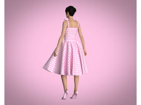 Barbie Dress 3D Model