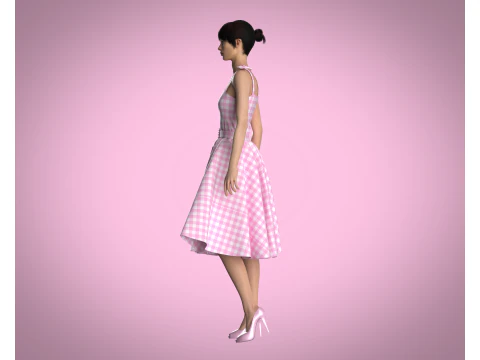 Barbie Dress 3D Model