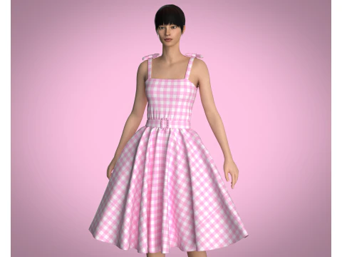 Barbie Dress 3D Model