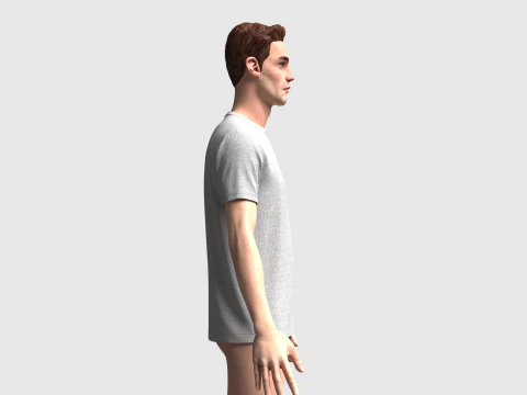 Basic Regular Tshirt 3D Model