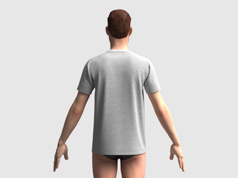 Basic Regular Tshirt 3D Model