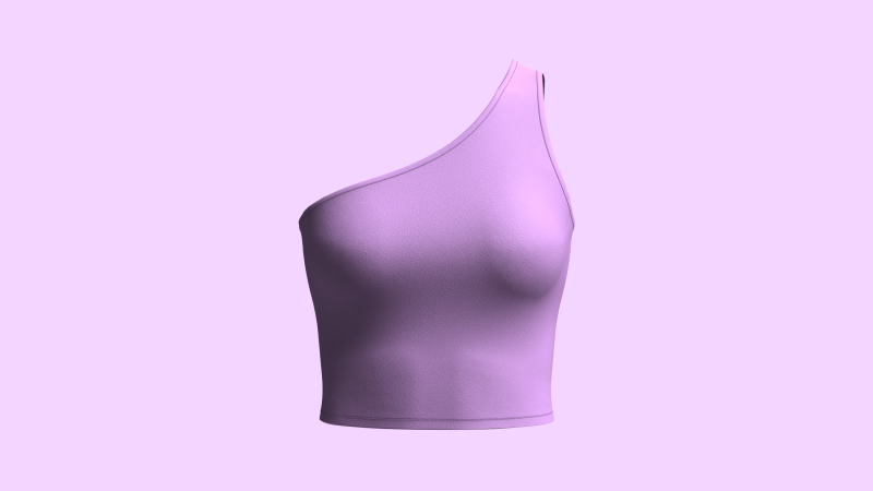 Asymmetric - One Shoulder Top Modello 3D .c4d .max .obj .3ds .fbx .stl .blend 