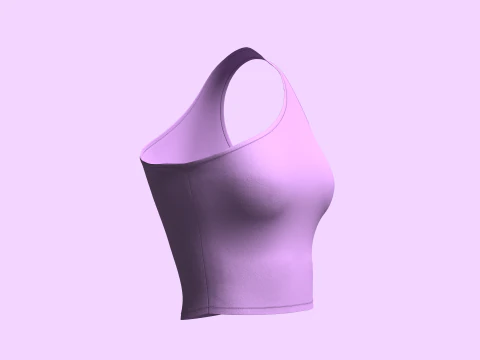 Asymmetric - One Shoulder Top 3D Model