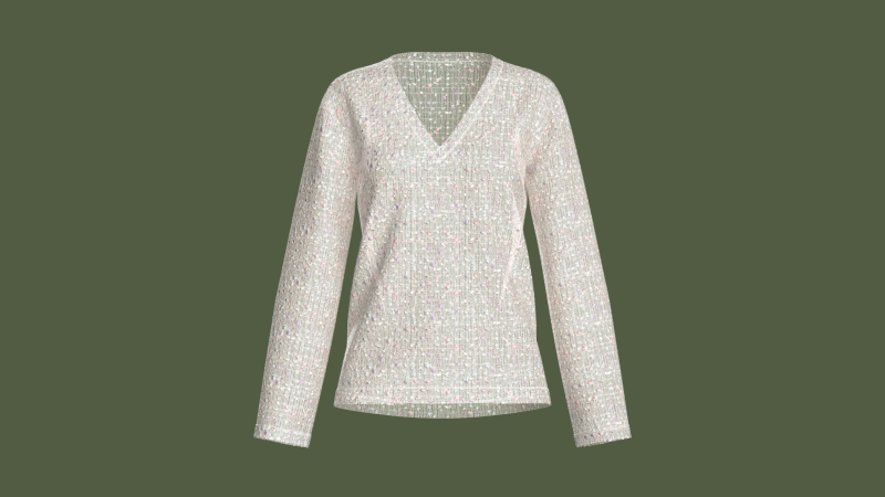 Girls V-Neck Tops 3D 模型 .c4d .max .obj .3ds .fbx .stl .blend 