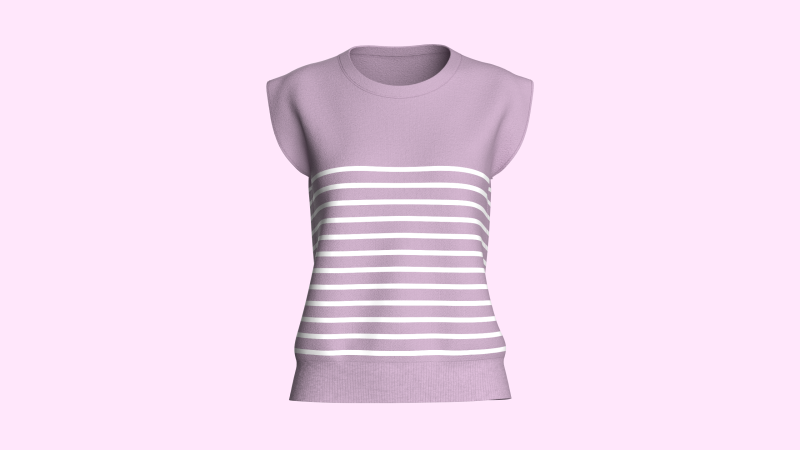 Girls Sleeveless Top 3D Model .c4d .max .obj .3ds .fbx .stl .blend 