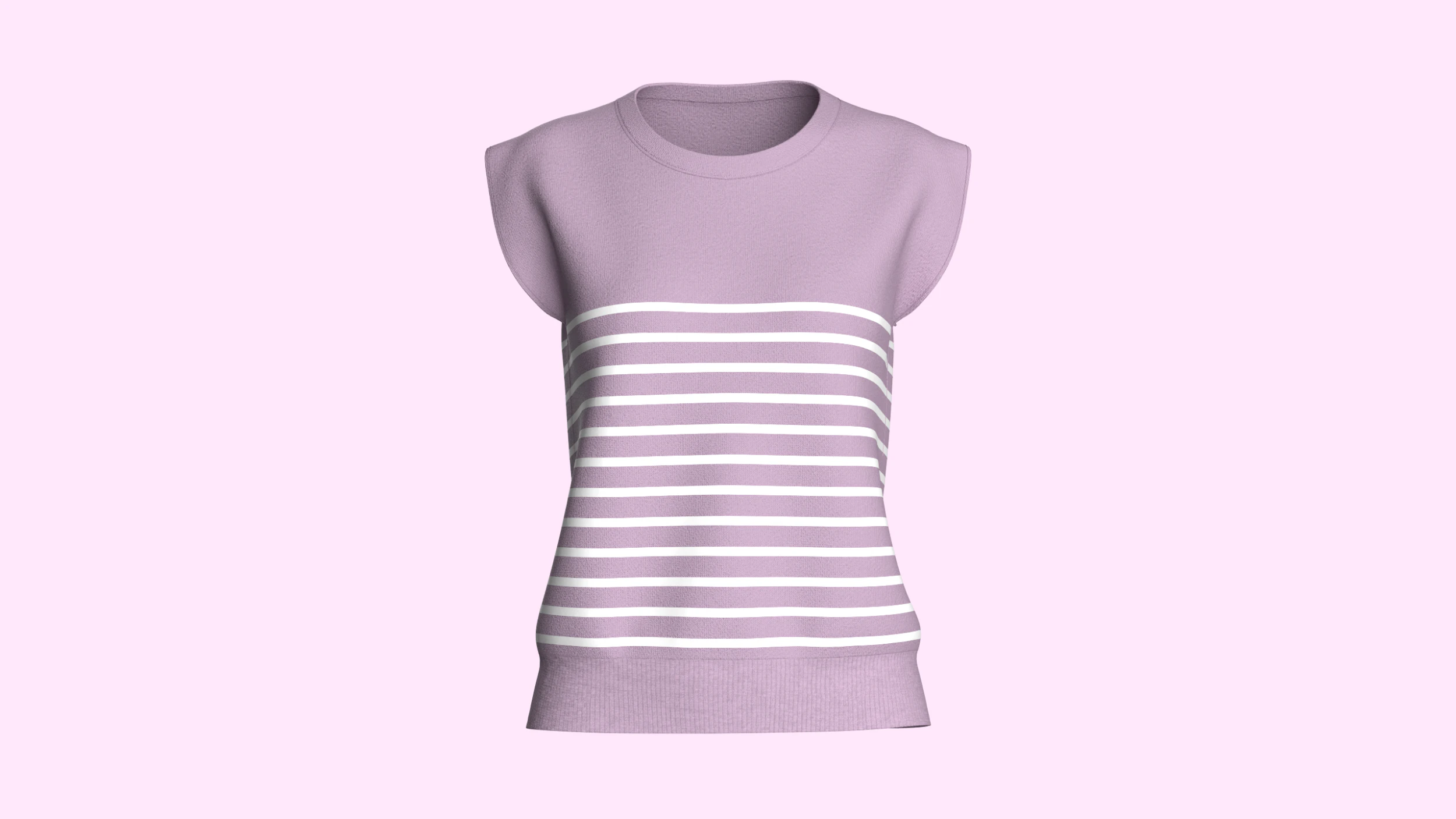 Girls Sleeveless Top 3D Model .c4d .max .obj .3ds .fbx .stl .blend 