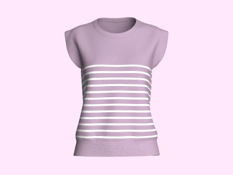 Топ без рукавов для девочек 3D Модель