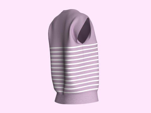 Girls Sleeveless Top 3D Model