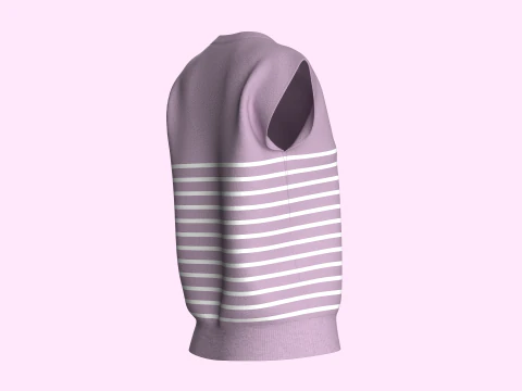 Girls Sleeveless Top 3D Model