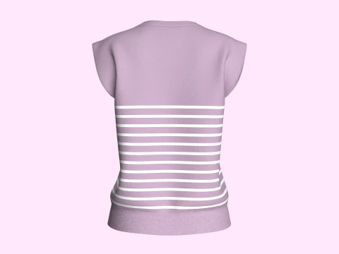 Girls Sleeveless Top 3D Model