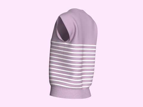 Girls Sleeveless Top 3D Model