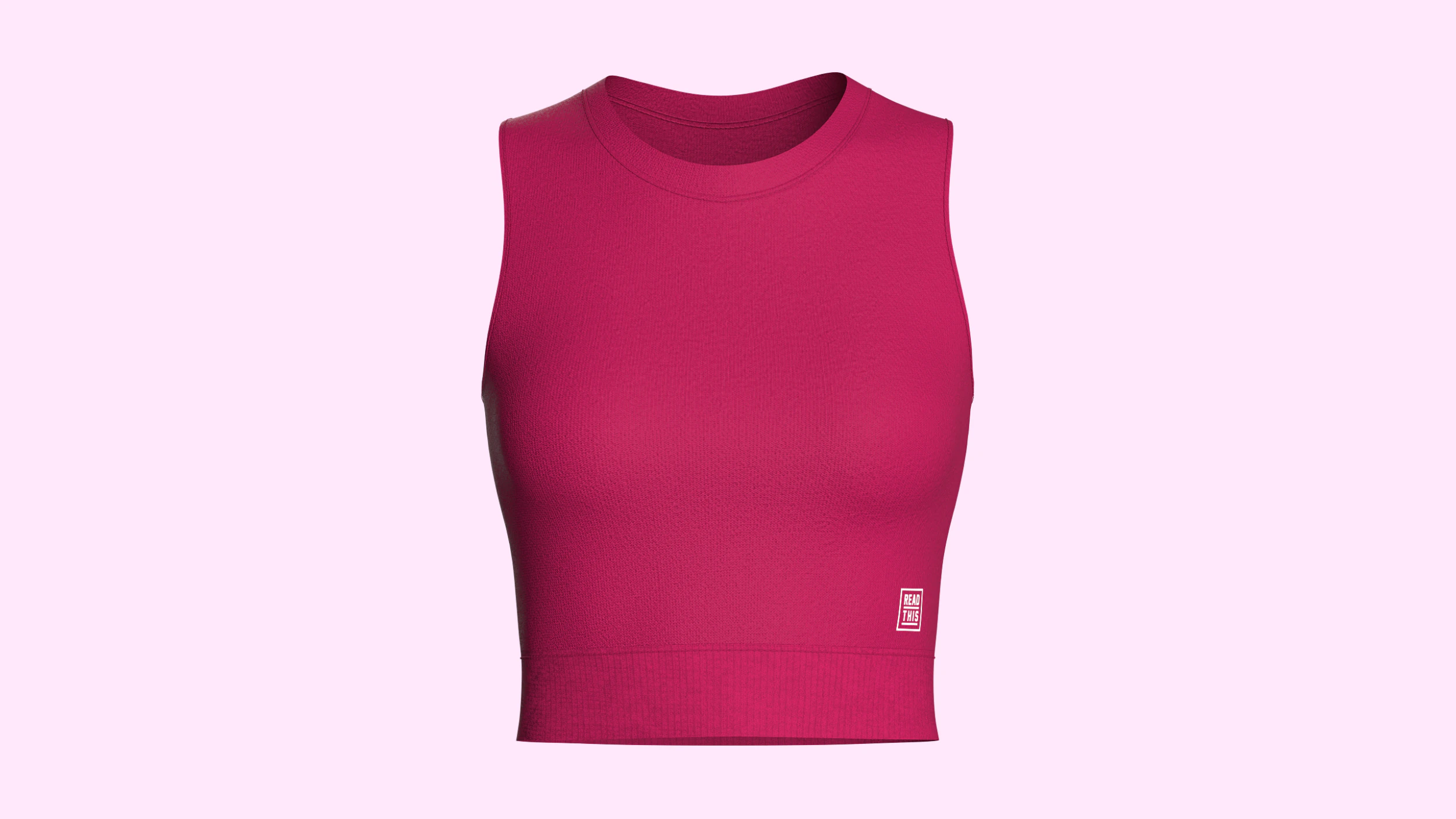 Girls Sleeveless Crop Top 3D Model .c4d .max .obj .3ds .fbx .stl .blend 