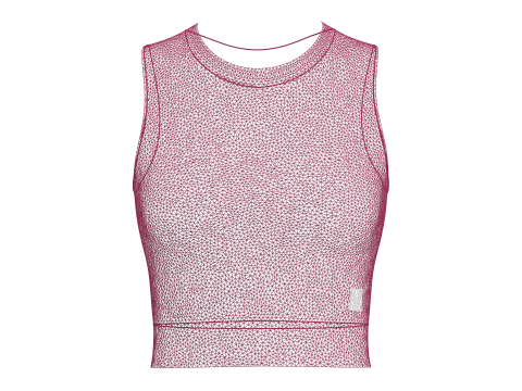 Girls Sleeveless Crop Top Model 3D