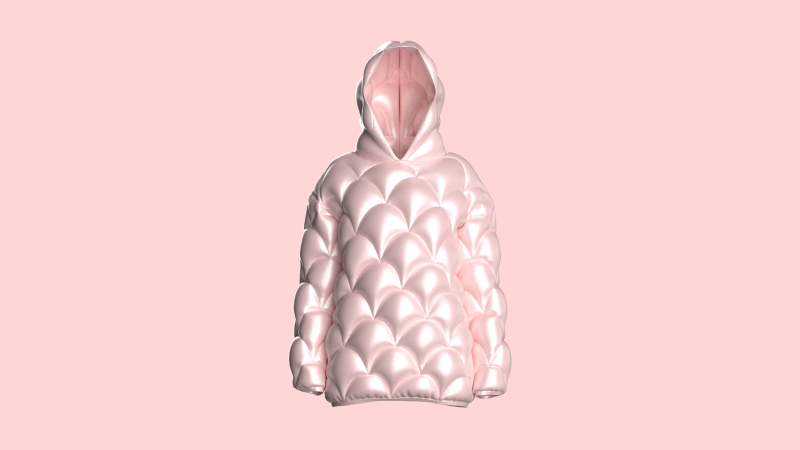 Girls Padded Hoodie Modelo 3D .c4d .max .obj .3ds .fbx .stl .blend 